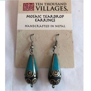 Ten Thousand Villages Earrings Turquoise
